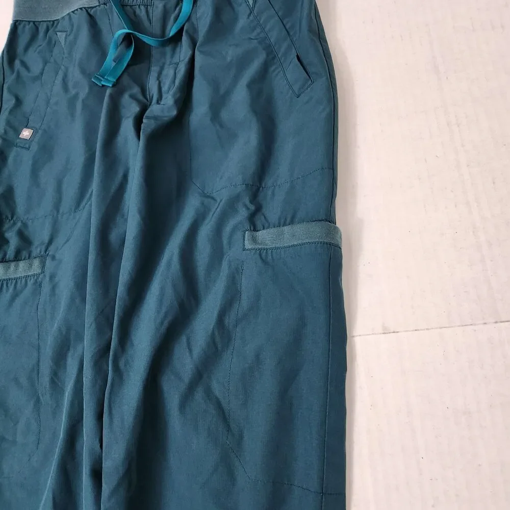 Figs Scrub Joggers Mens XS Caribbean Blue Green Hidmo Fionlite Cargo Pants Nurse